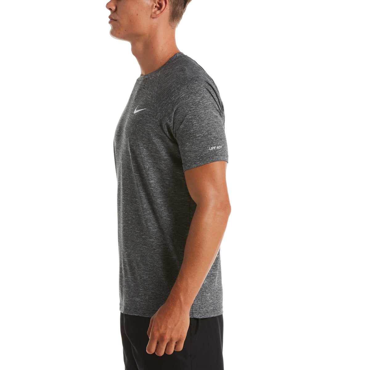 Nike Swim Men's Heather Short Sleeve Hydroguard Top