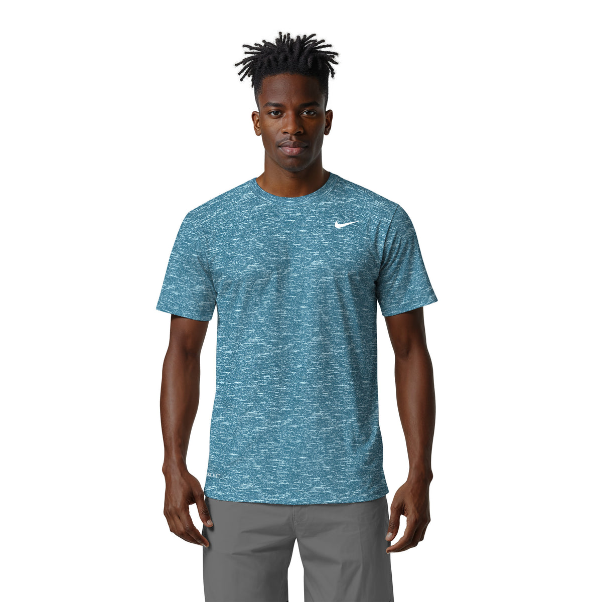 Nike Swim Men's Heather Short Sleeve Hydroguard Top