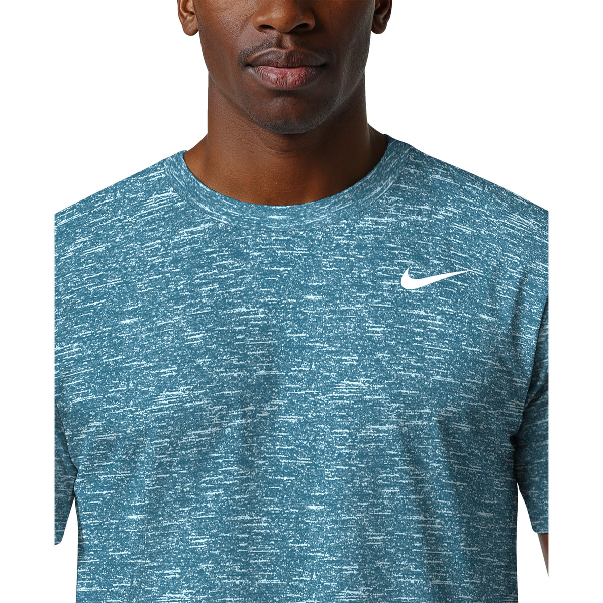 Nike Swim Men's Heather Short Sleeve Hydroguard Top