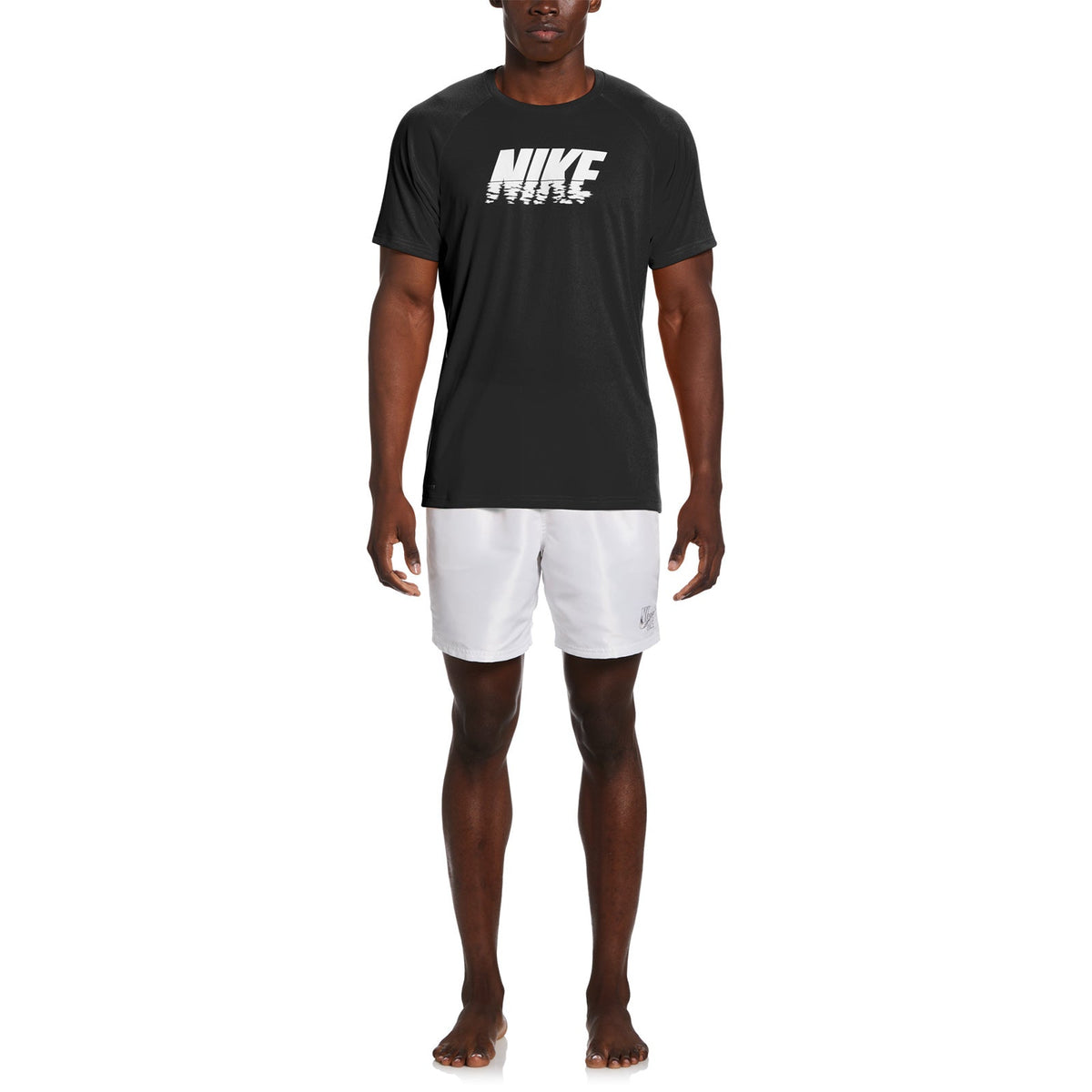 Nike Swim Men&#39;s Sunset Logo Short Sleeve Hydroguard Top