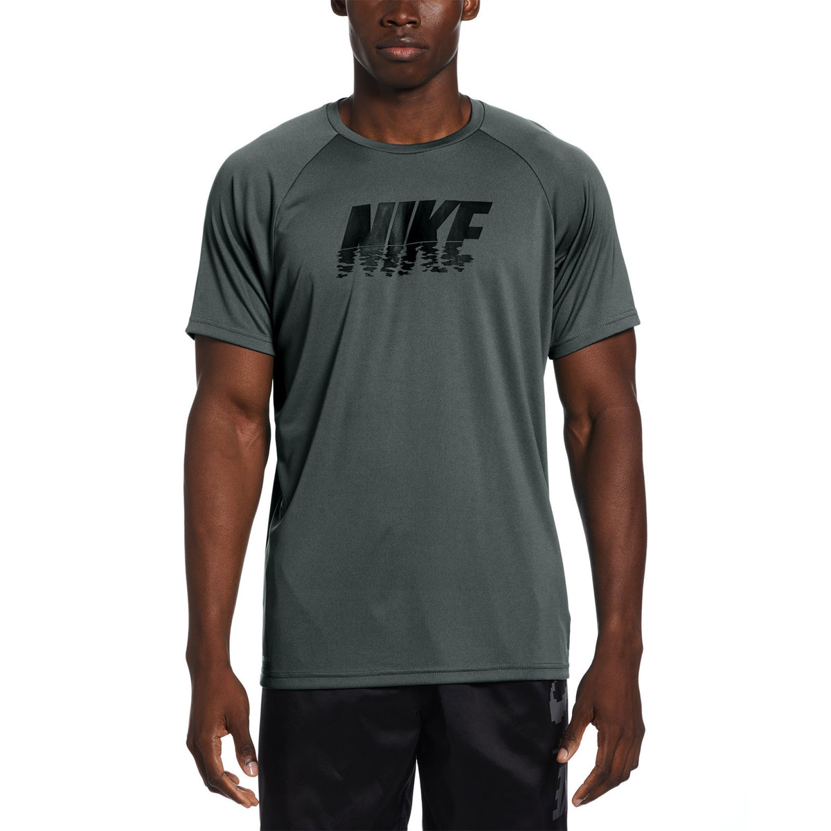 Nike Swim Men&#39;s Sunset Logo Short Sleeve Hydroguard Top