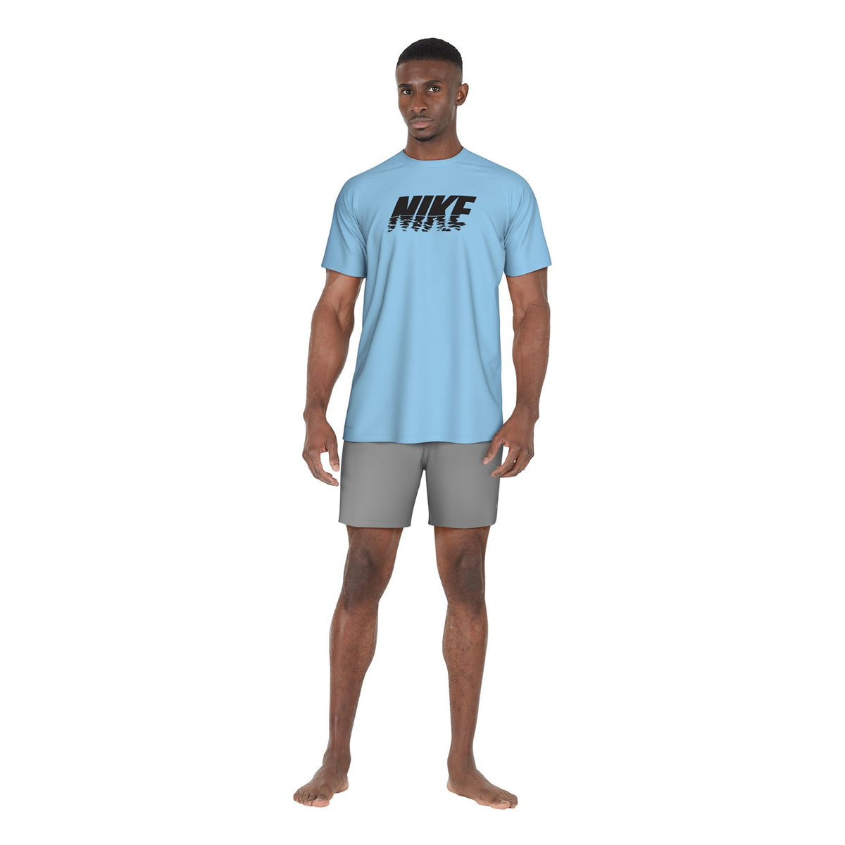 Nike Swim Men&#39;s Sunset Logo Short Sleeve Hydroguard Top