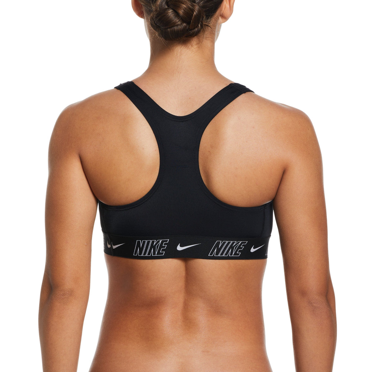 Nike Swim Women&#39;s Fusion Logo Tape Racerback Bikini Top