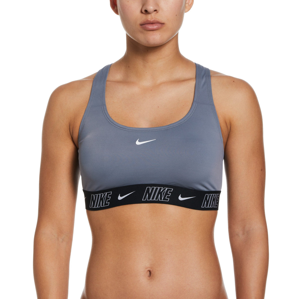 Nike Swim Women&#39;s Fusion Logo Tape Racerback Bikini Top
