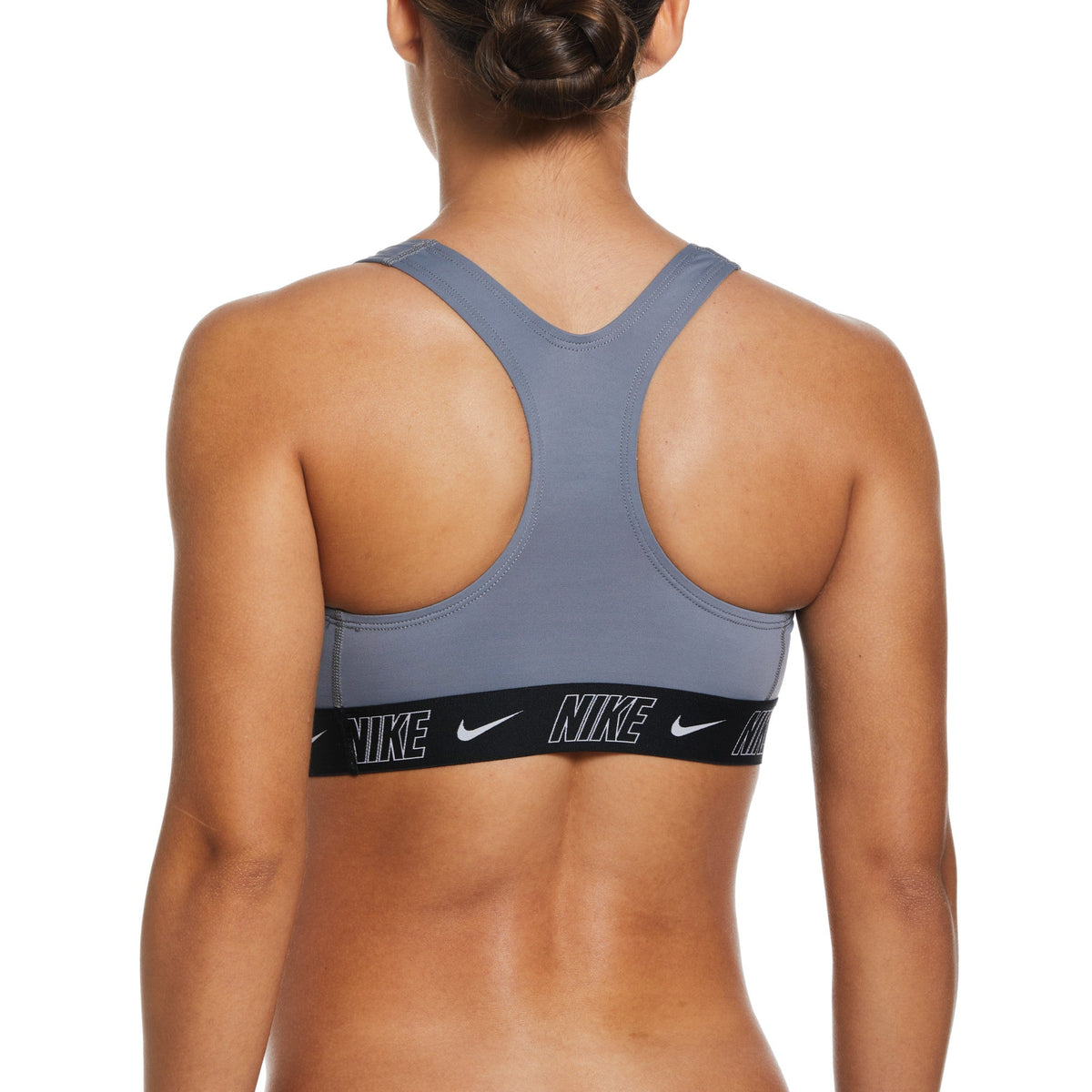 Nike Swim Women&#39;s Fusion Logo Tape Racerback Bikini Top