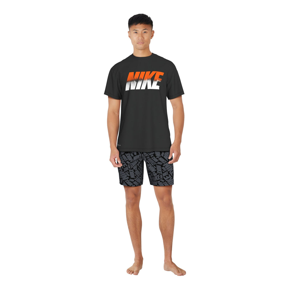 Nike Swim Men&#39;s Ocean Merge Short Sleeve Hydroguard Top