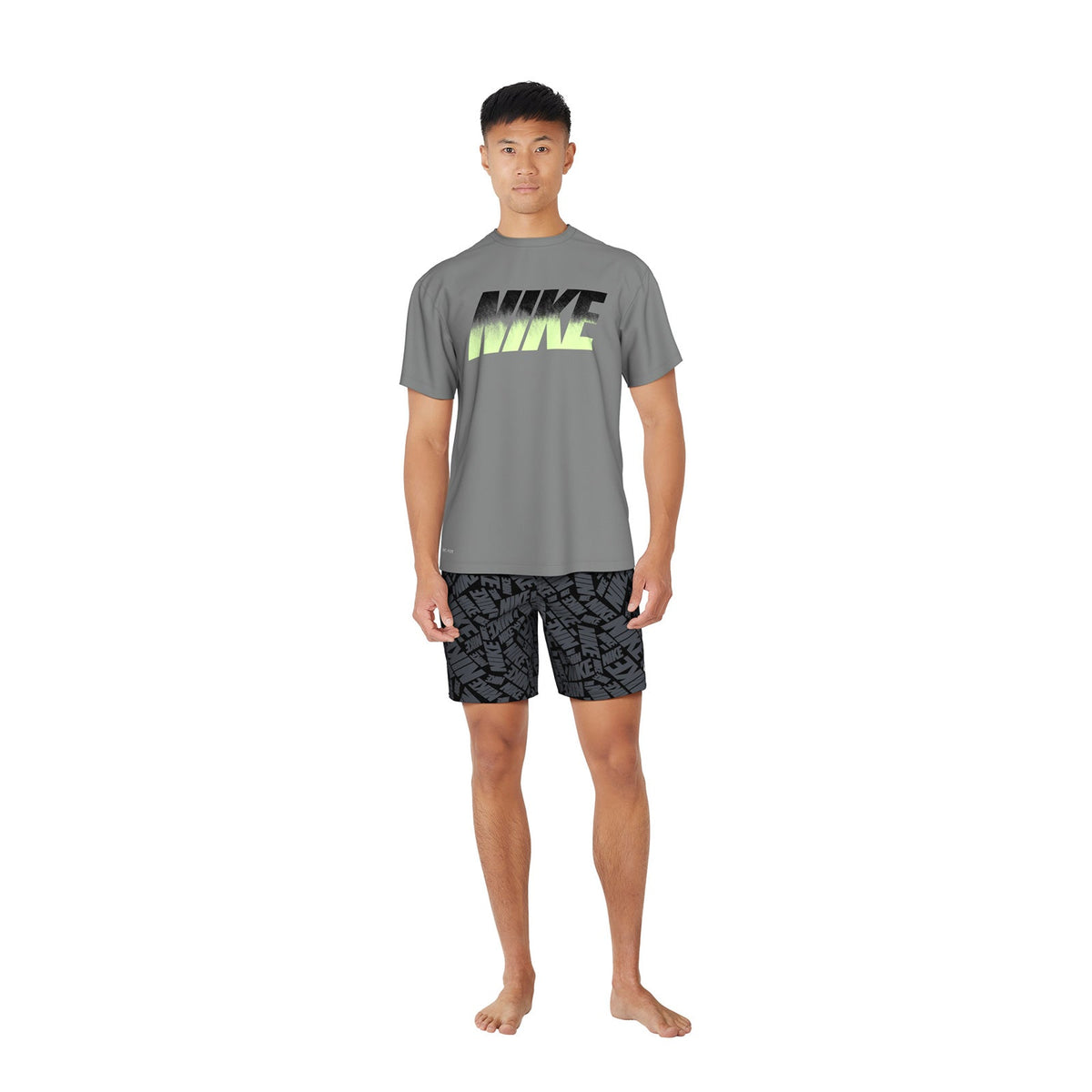 Nike Swim Men&#39;s Ocean Merge Short Sleeve Hydroguard Top