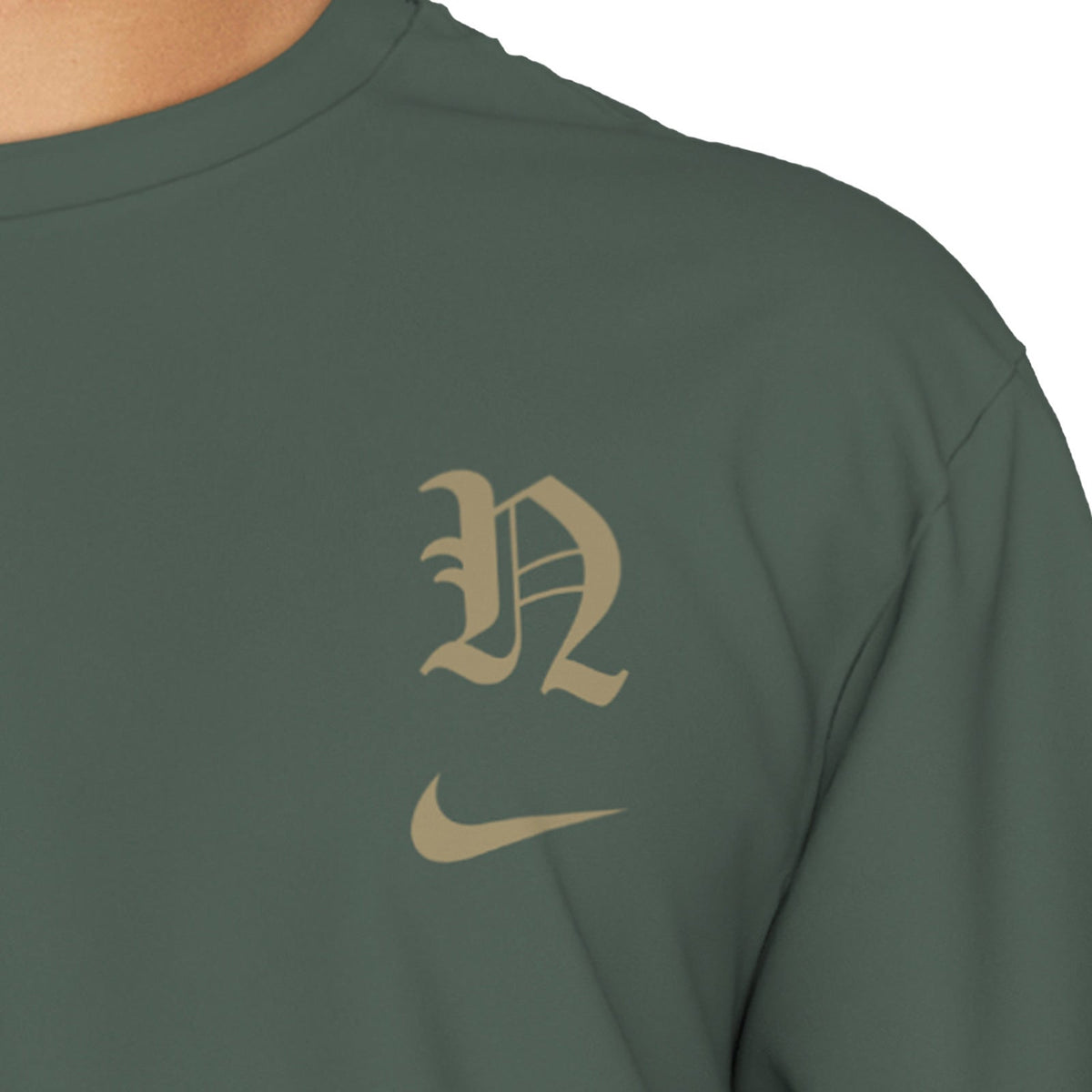 Nike Swim Men&#39;s Gothic Letter Long Sleeve Hydroguard Top