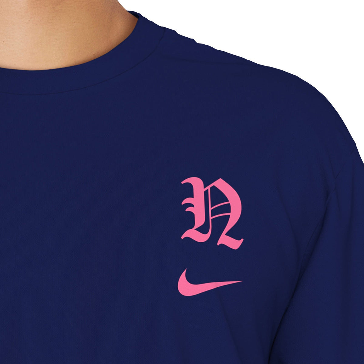 Nike Swim Men&#39;s Gothic Letter Long Sleeve Hydroguard Top