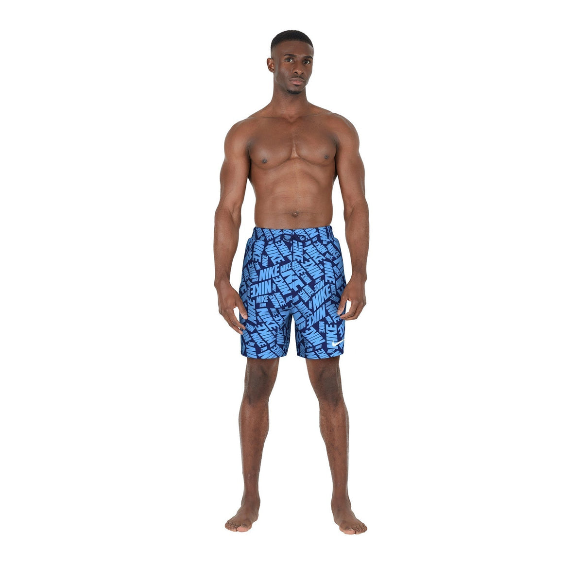 Nike Swim Men&#39;s Tossed Block 7&quot; Volley Short