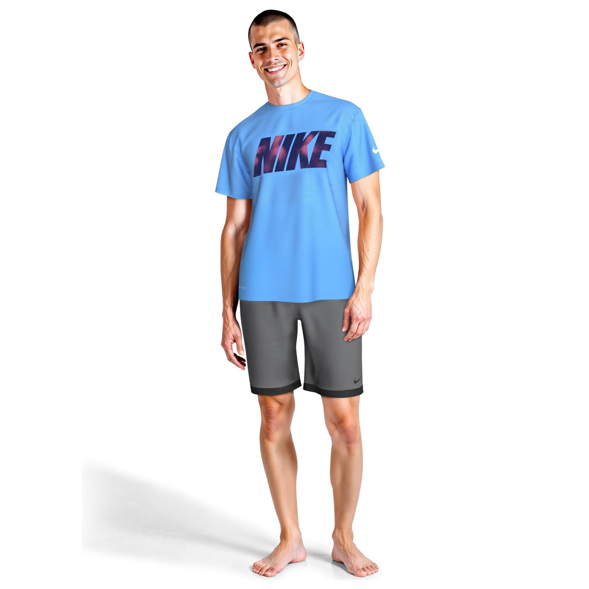 Nike Swim Men&#39;s Brand Blast Short Sleeve Hydroguard Top