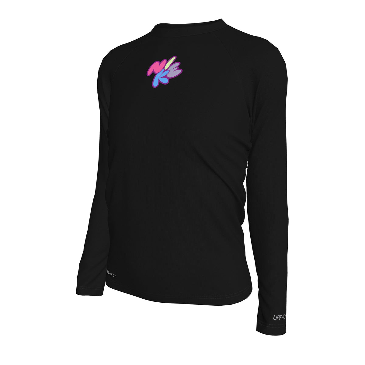 Nike Bubble Script Big Kids&#39; Dri-FIT Long-Sleeve Hydroguard