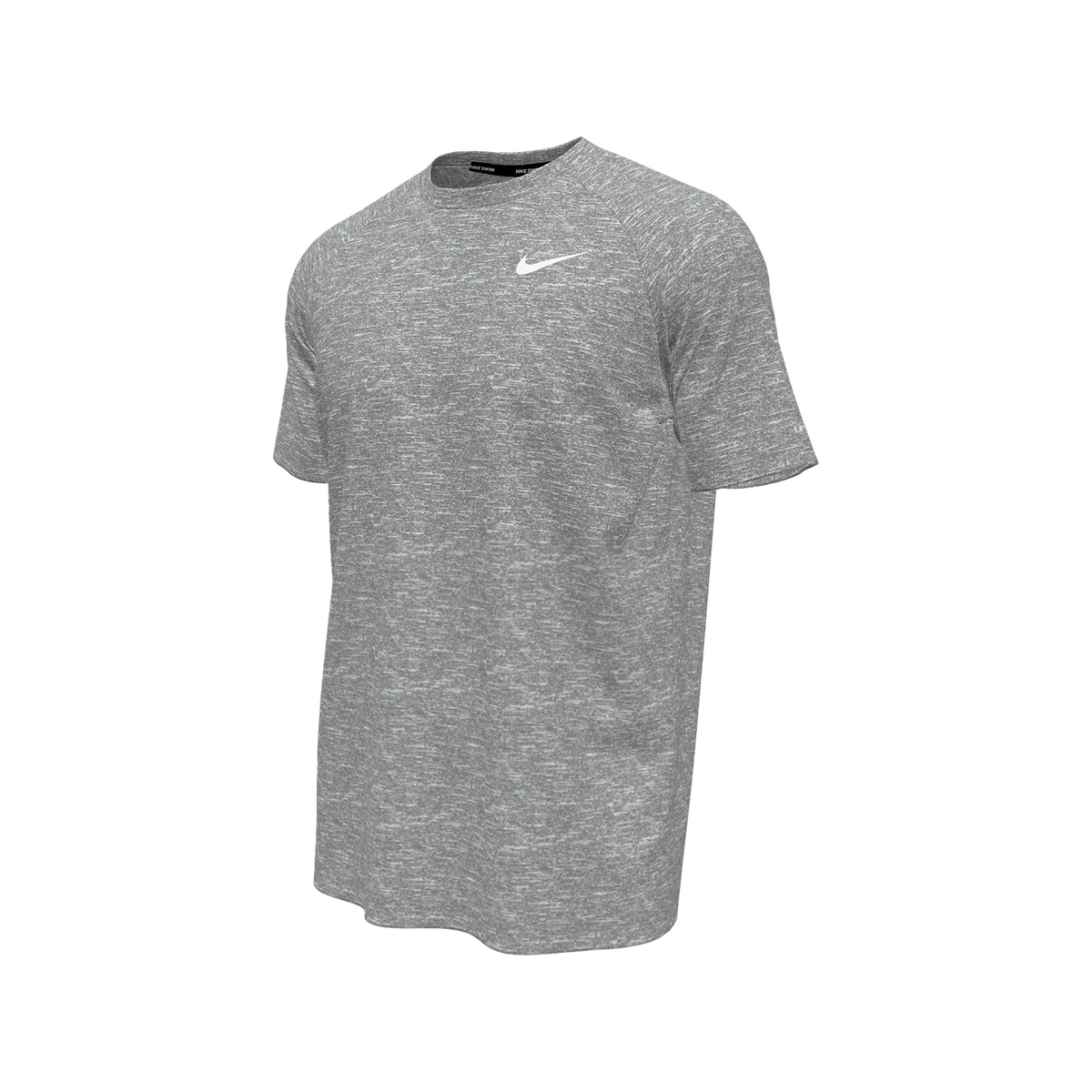 NS-NESSA589-001 Nike Swim Men s Heather Short Sleeve Hydroguard Top LightGrey Main