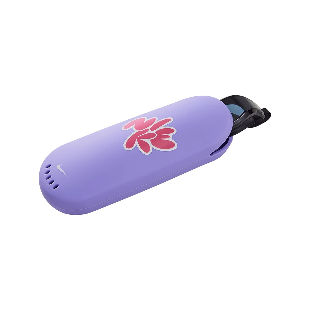 Nike Swim Goggle Case Hydrangeas Open