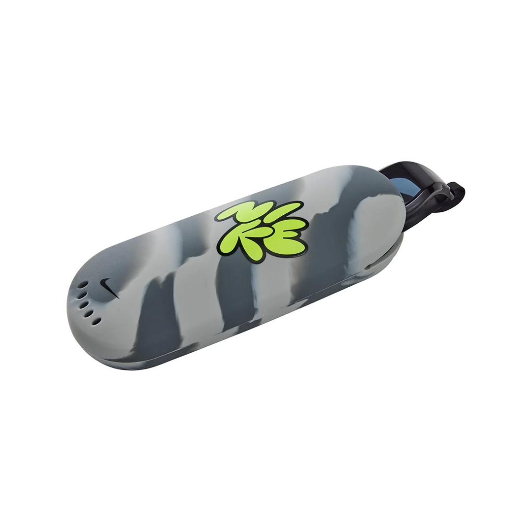 ike Swim Goggle Case Wolf Grey Open